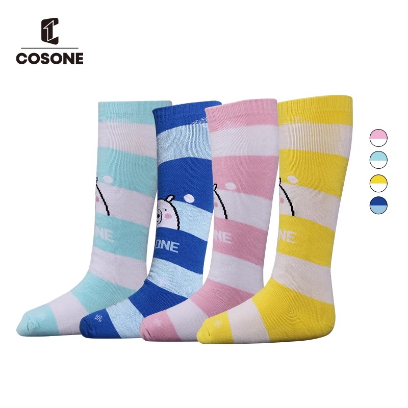 【直播】儿童滑雪袜冬季保暖防寒透气徒步男女登山动漫长筒中筒雪袜