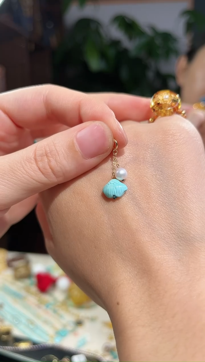 【闪购商品】淡水珍珠颈饰18K金镶嵌多样性发货