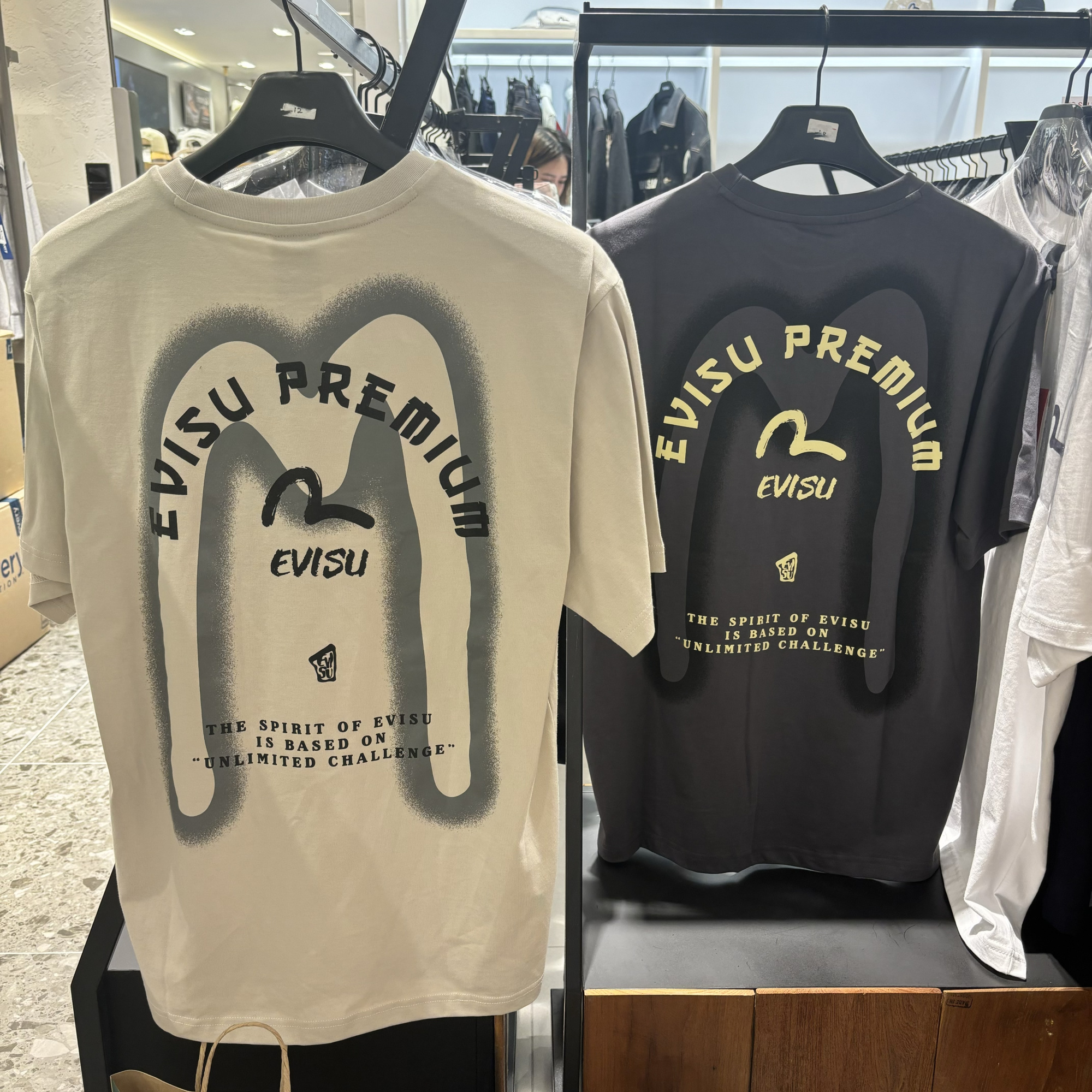 1Evisu705韩国代购韩版专柜正品折扣休闲情侣短袖T恤时尚夏季