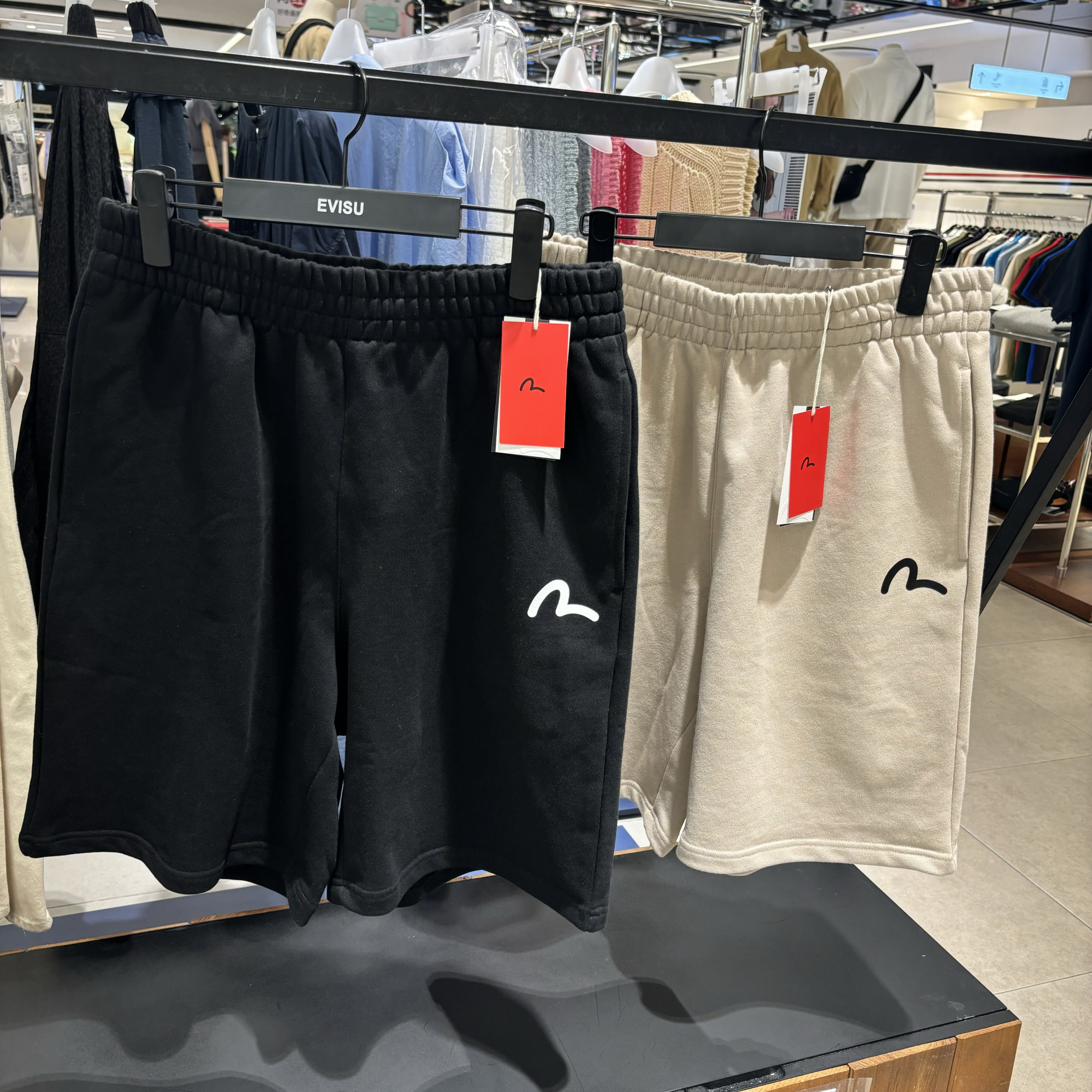 1Evisu801卫裤韩国代购韩版专柜正品新款休闲情侣款短裤夏季半