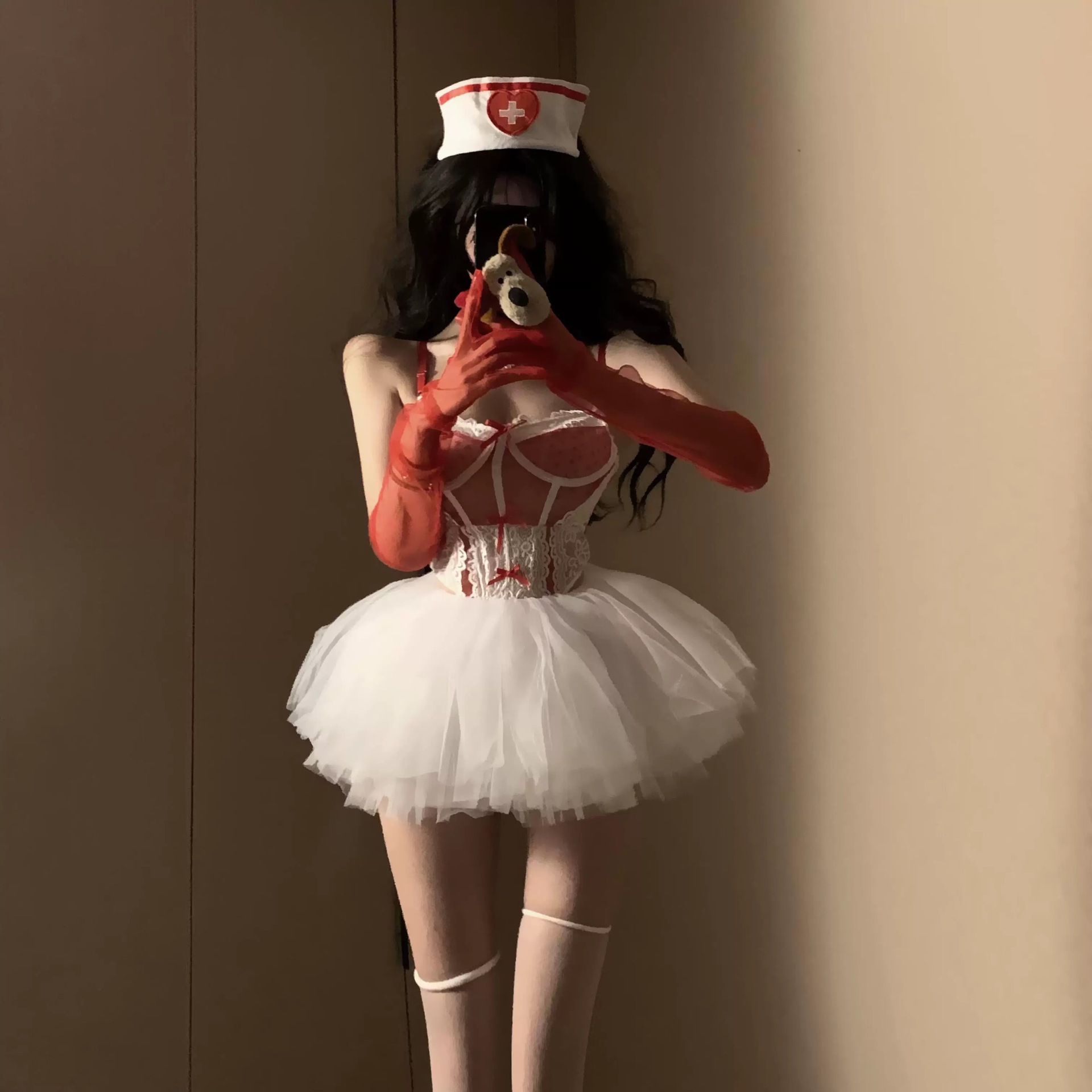 2025新款蓬蓬裙可拆卸裙子连体衣cos服纯欲性感辣妹连衣裙公主