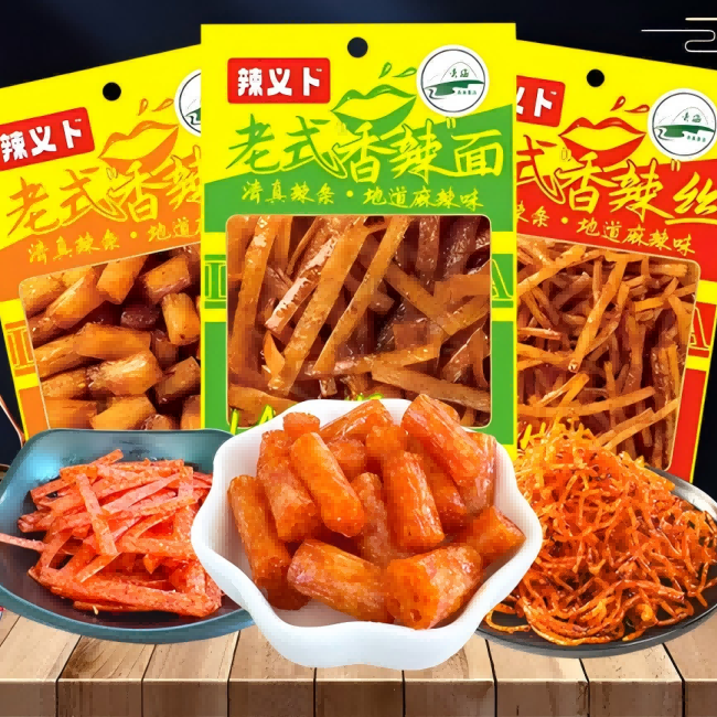 青海特产休闲清真食品 香辣片 双胎棒 麻辣棒 香油条地道麻辣味