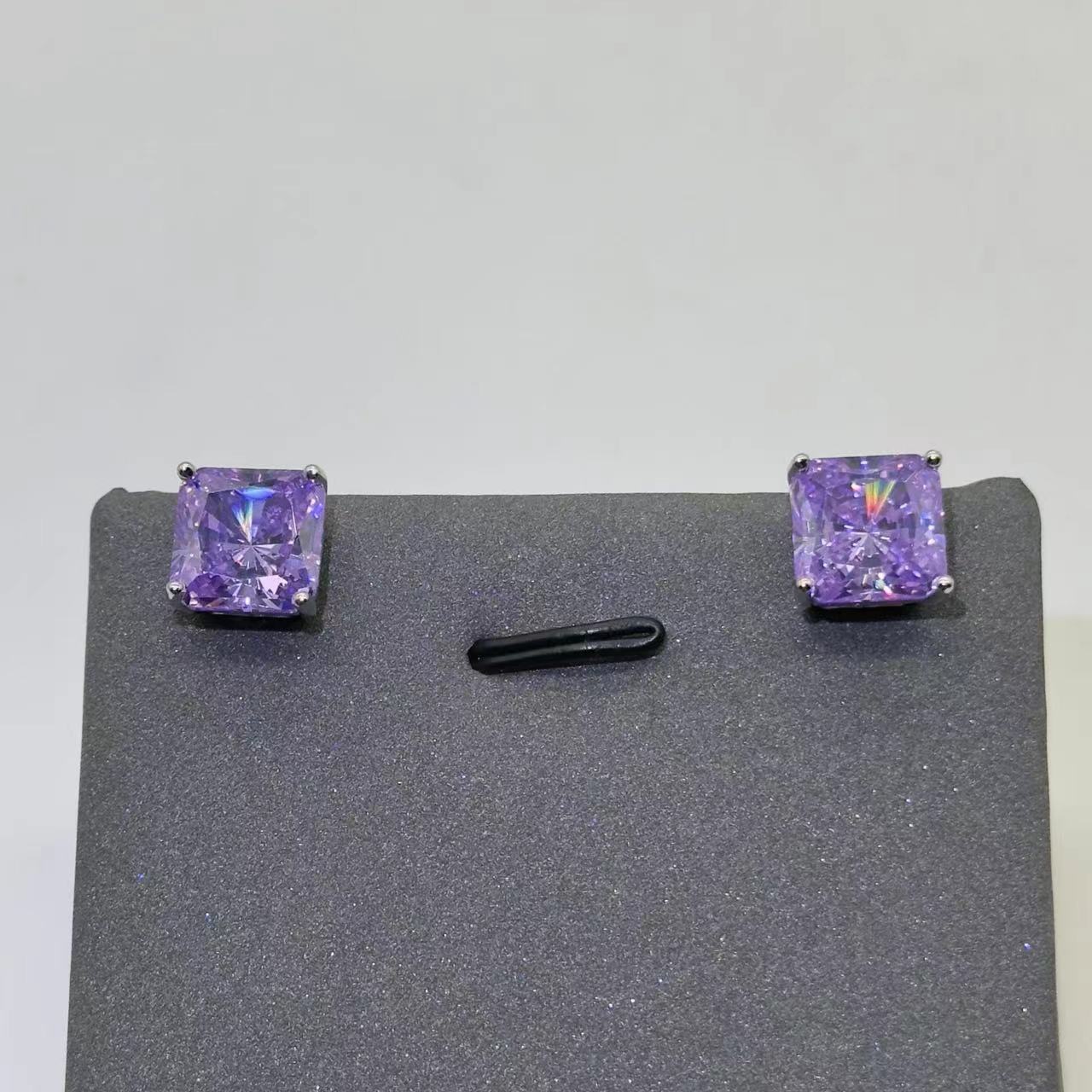 【紫色璀璨  光芒万丈】时尚气质耳钉WDA281530