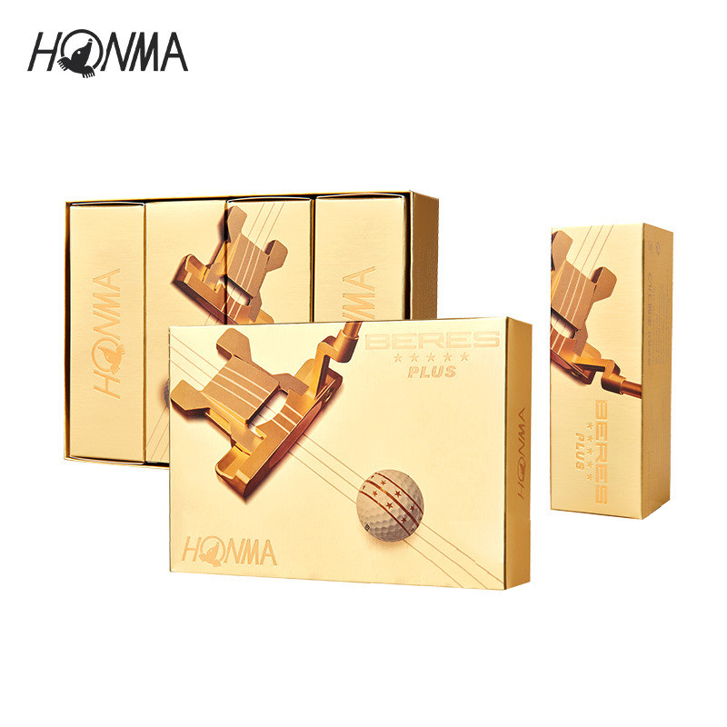 HONMA Beres5STARPLUS新款高尔夫球球杆六层球全新定制球12粒/盒