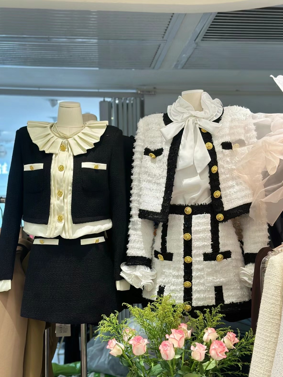 《釉米女装》孤品扣号小香风气质网红针织时尚法式名媛秋季