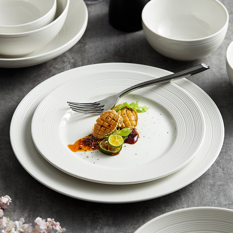 一亨【村菇专属】简约陶瓷单品高档单品餐具碗碟盘筷乔迁家用饭碗盘