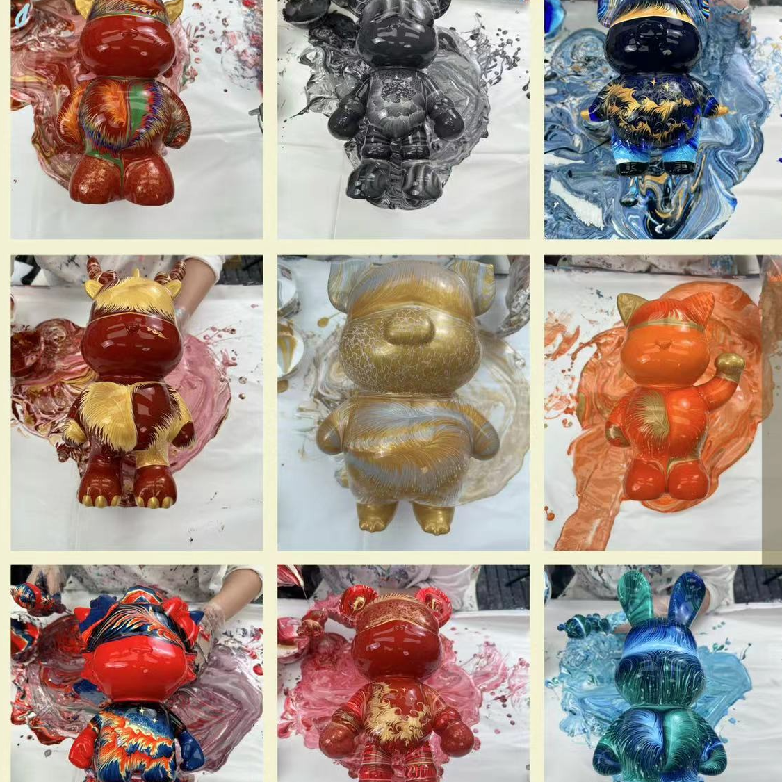 [竞拍链接]现场制作不支持退款流体手工摆件纯手工