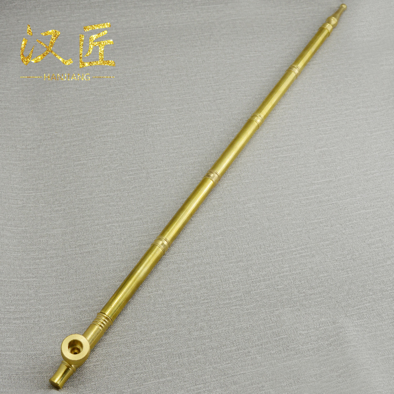 汉匠可拆卸烟斗黄铜旱烟袋复古老式加长烟杆过滤烟嘴男士烟枪烟具