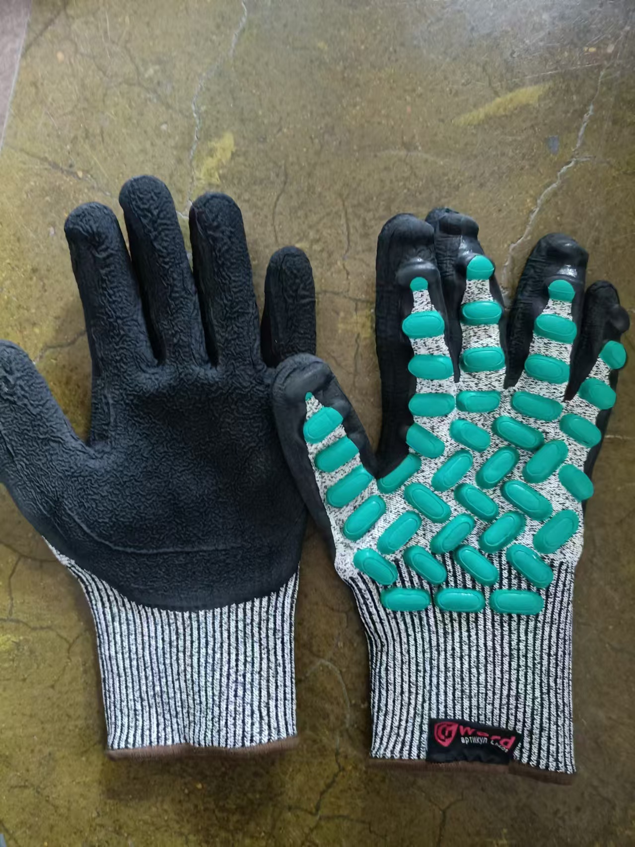 乳胶加厚耐磨手套劳保手套耐磨王手套工地工地干活防滑耐磨防护