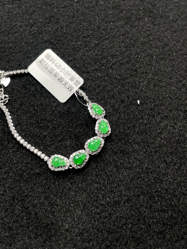 天然缅甸翡翠葫芦手链高冰满色