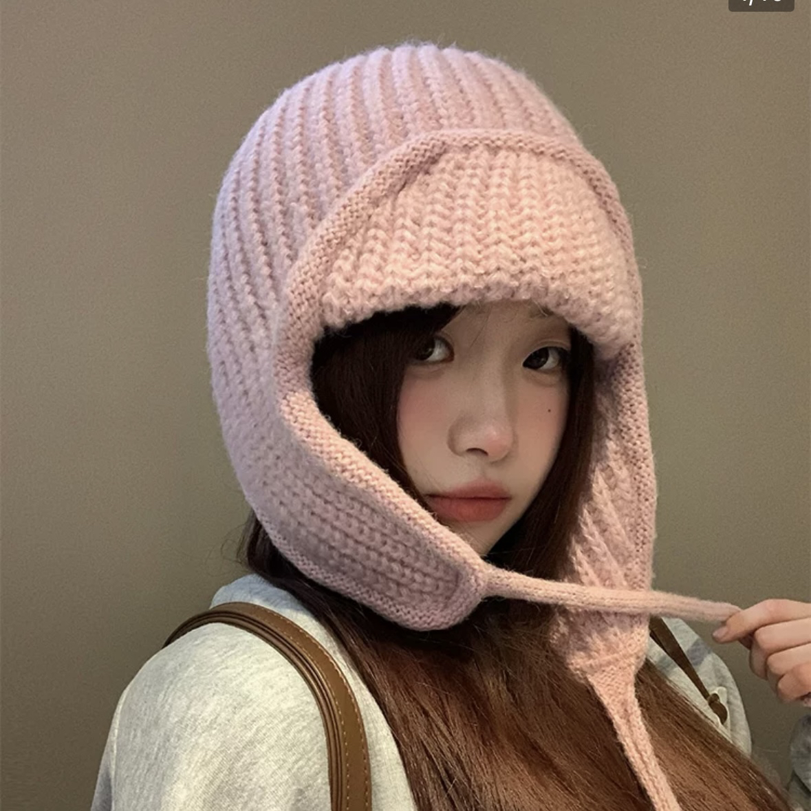 1401-1600秋冬韩版棒球帽渔夫帽针织保暖帽女潮流