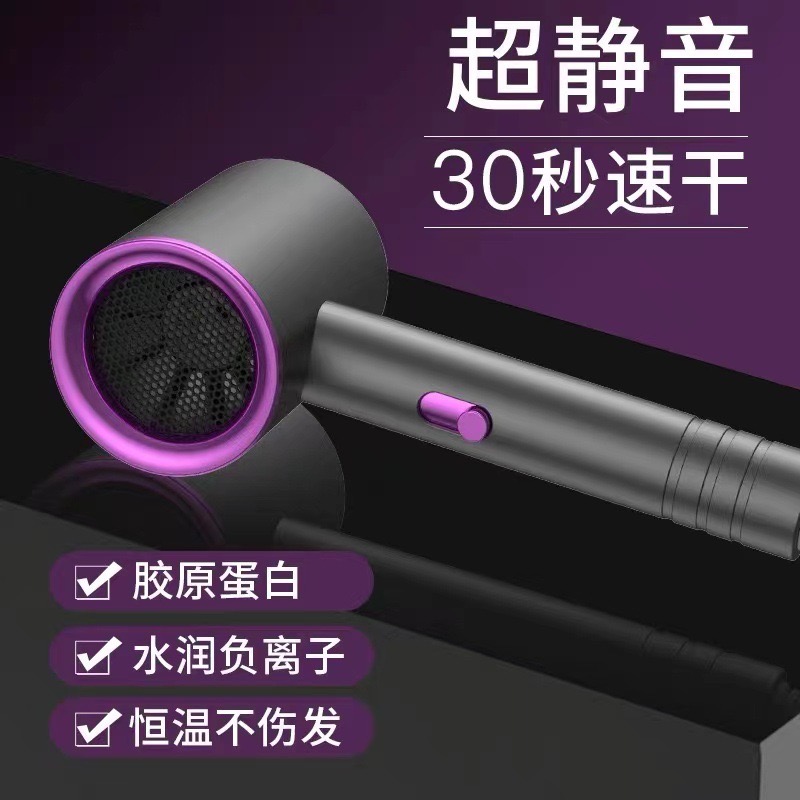 电吹风机家用理发店发廊大功率800w负离子 护发静音风筒 颜色随机