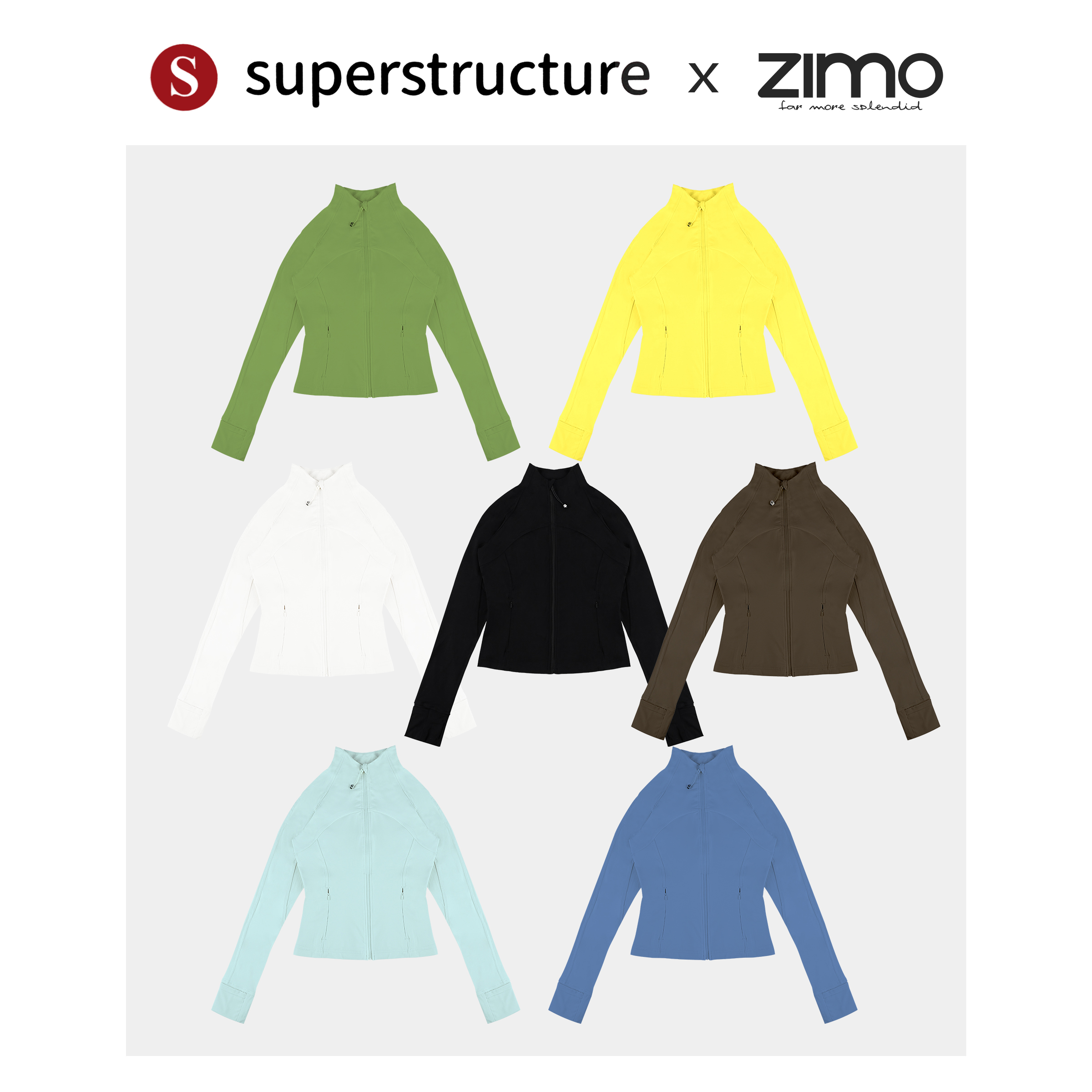 无帽防晒拉链衫-sup-瑜伽健身外穿WT001可可色*3