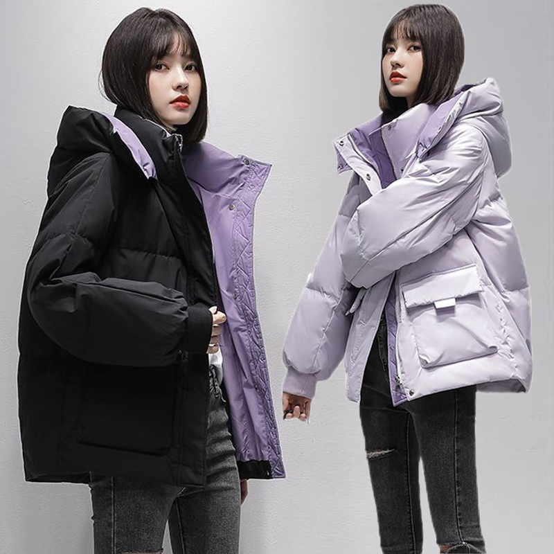 【姿姐专属】白鸭绒短款羽绒服女冬季新款时尚工装百搭潮流保暖外套