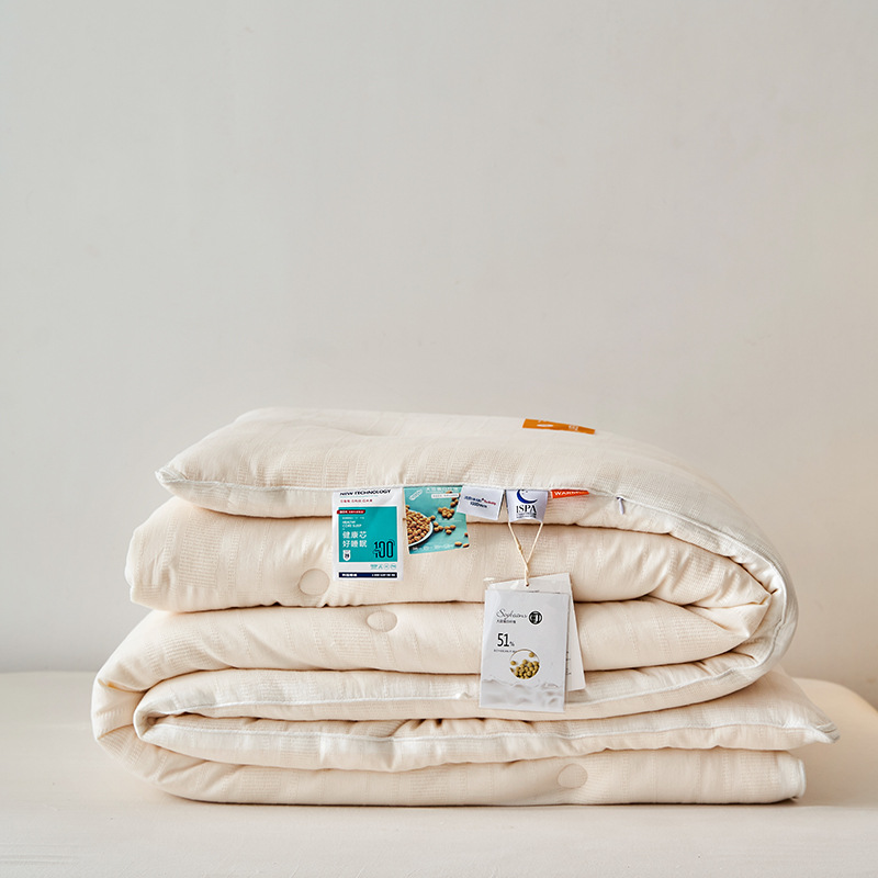 华夫格李官奇大豆被51%抗菌被A类纯棉贴身透气保暖加厚冬被春秋被