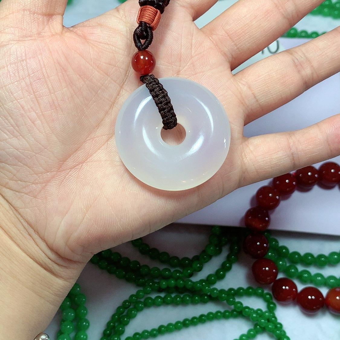 【闪购商品】翡翠手链未镶嵌橘*。