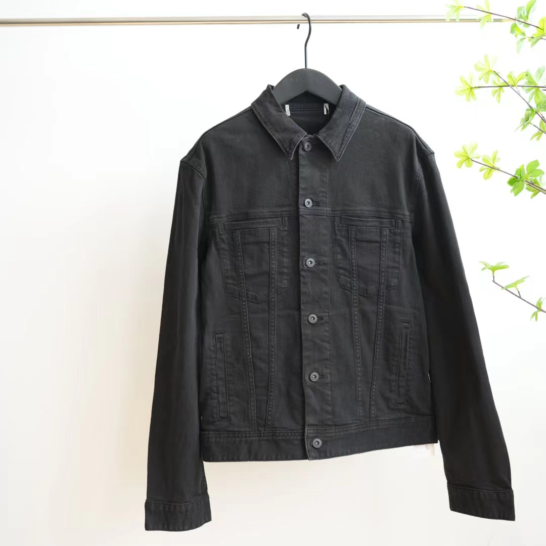 8133-D黑色时尚男士百搭牛仔外套