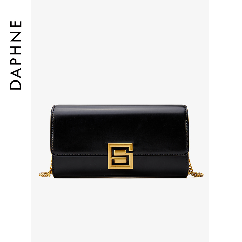 达芙妮Daphne小方包斜挎包6123483175/10047黑色