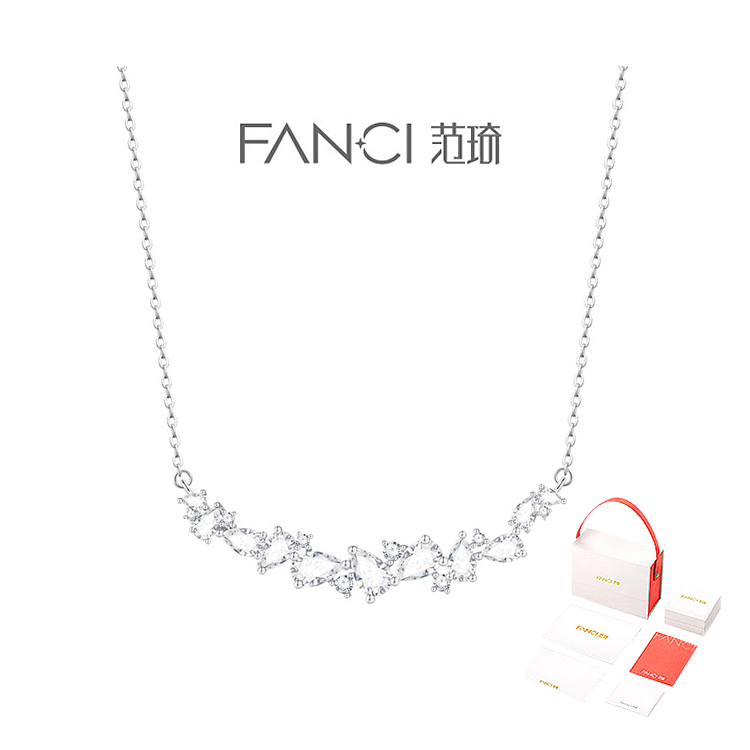 坠链均925银 FANCI范琦紫藤微笑项链轻奢花语设计女朋友新年礼物