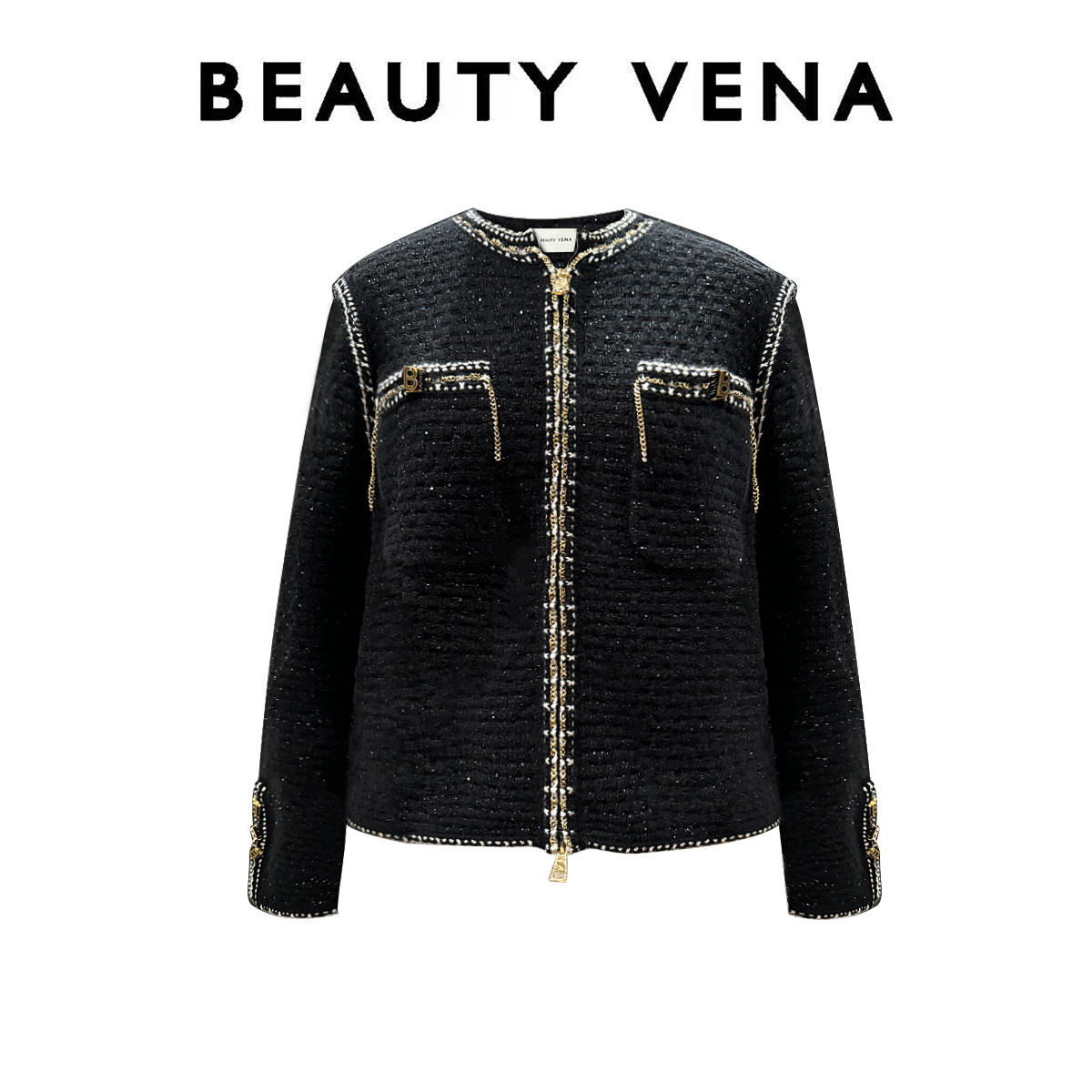 BEAUTY VENA小香风短款羊绒外套现货现发4WCKF006