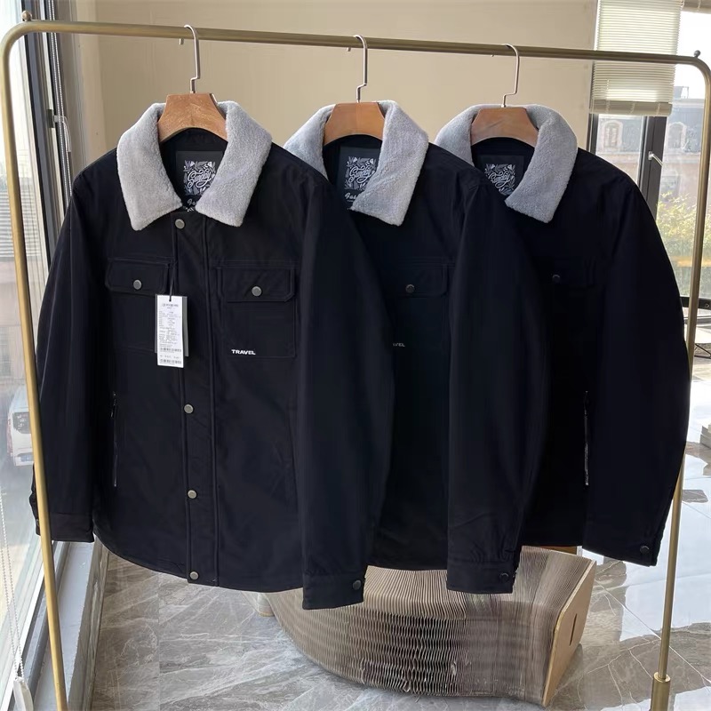 秋冬加厚休闲保暖拼接翻领时尚商务百搭羽绒服（YR00995）