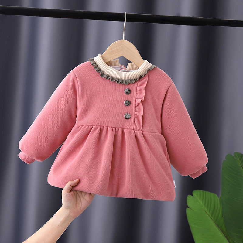 秋冬加厚男女宝宝罩衣儿童棉罩衣婴幼儿保暖衣反穿衣罩衫外套