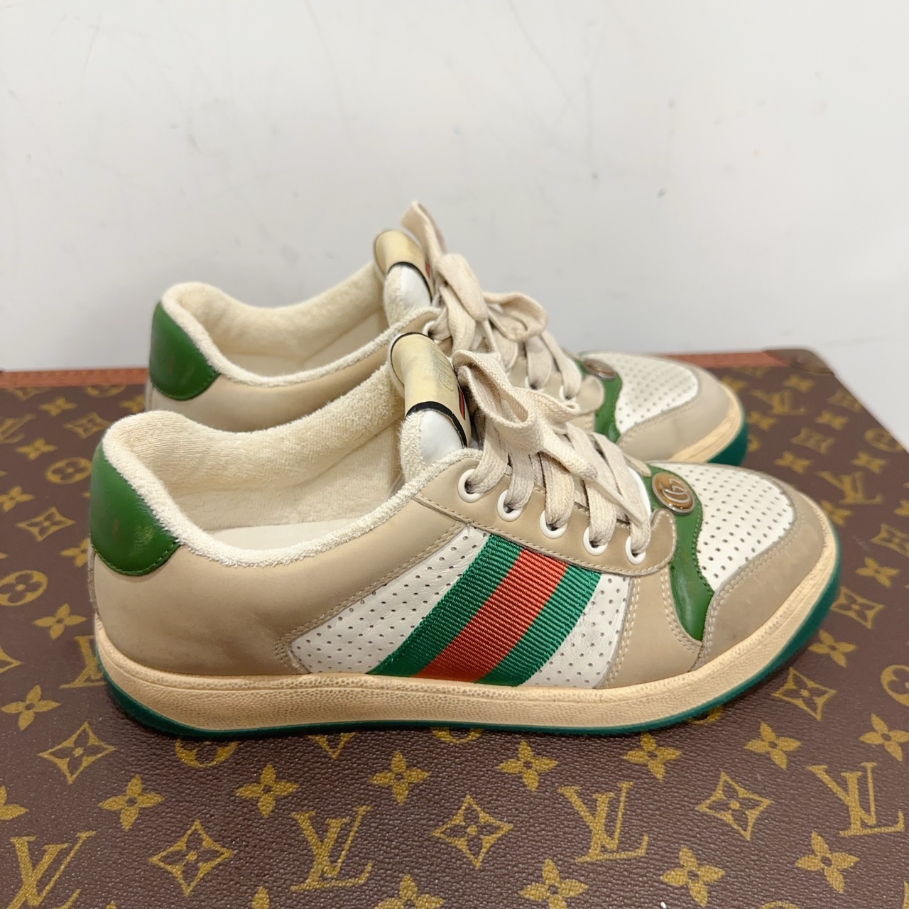95新 GUCCI/古驰 安洁利严选脏脏鞋 尺码36成色直播为准GSS20419
