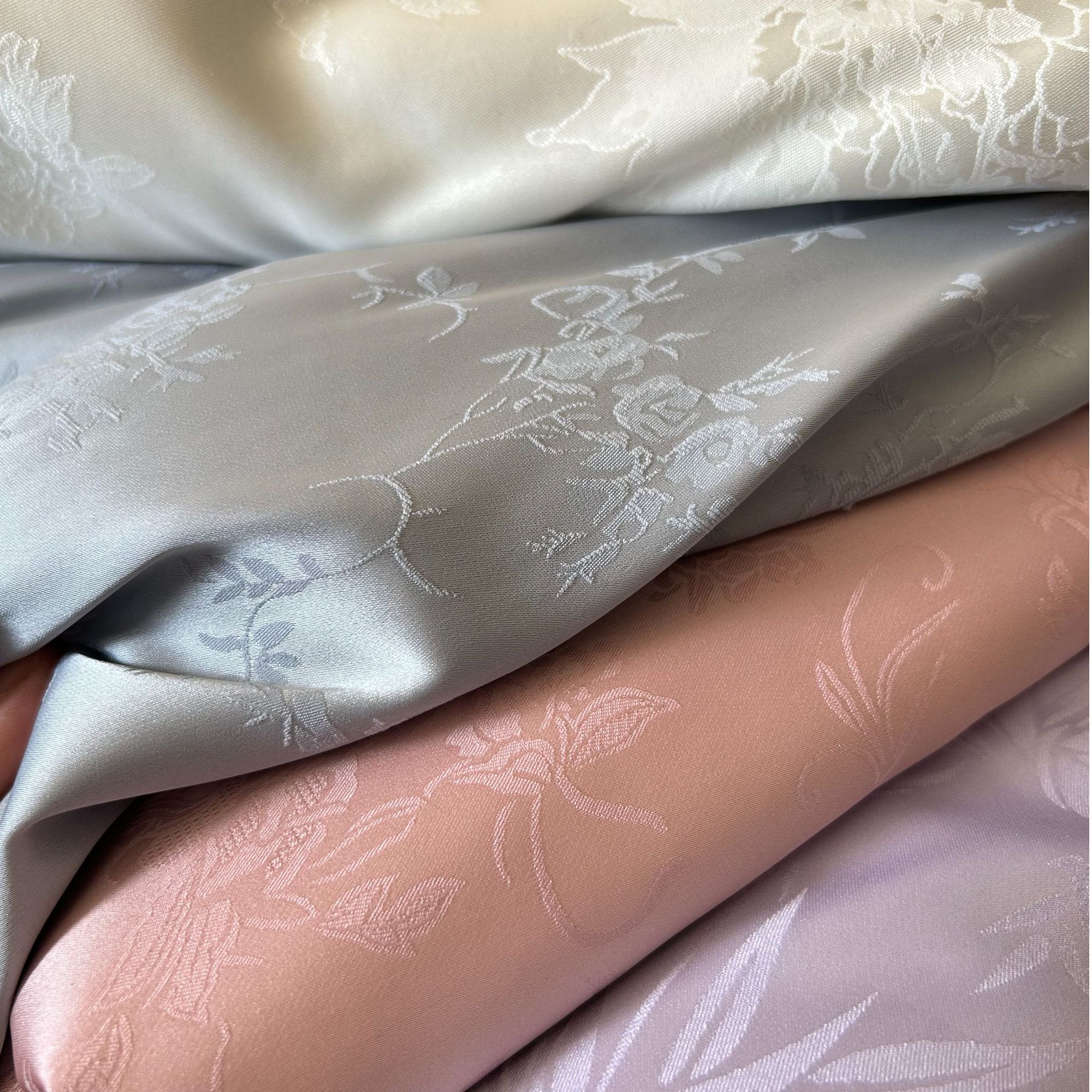 超柔提花缎面料 可做衬衫连衣裙 汉服旗袍 