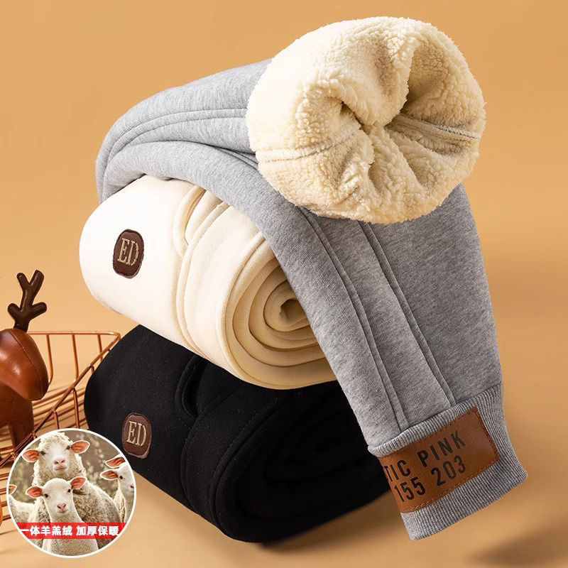 特厚儿童加绒加厚裤子冬季超厚棉裤外穿男童装女童保暖裤一条过冬