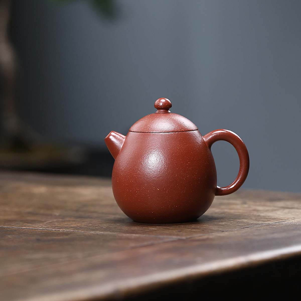 JCY-0141季益顺创立品牌 季畅园 龙蛋 降坡泥170cc 宜兴紫砂茶壶 