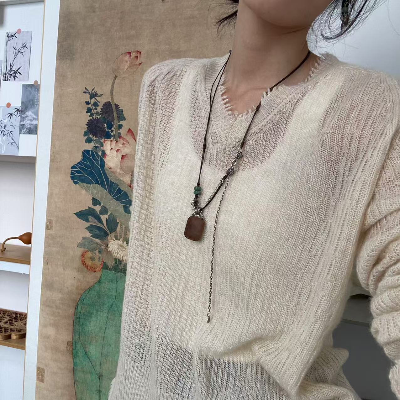 印度迈索尔老山檀黑肉横纹（小菜板无事牌）597