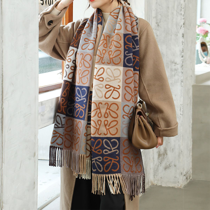 棋盘格老花围巾，大披肩大围巾给您冬季温暖，粉丝专享 32/60