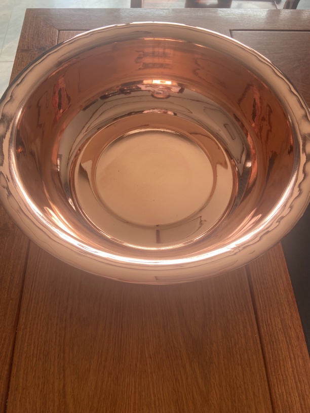 特厚纯铜洗菜盆铜盆家用洗脸盆嫁妆盆内径32外径36洗手盆子