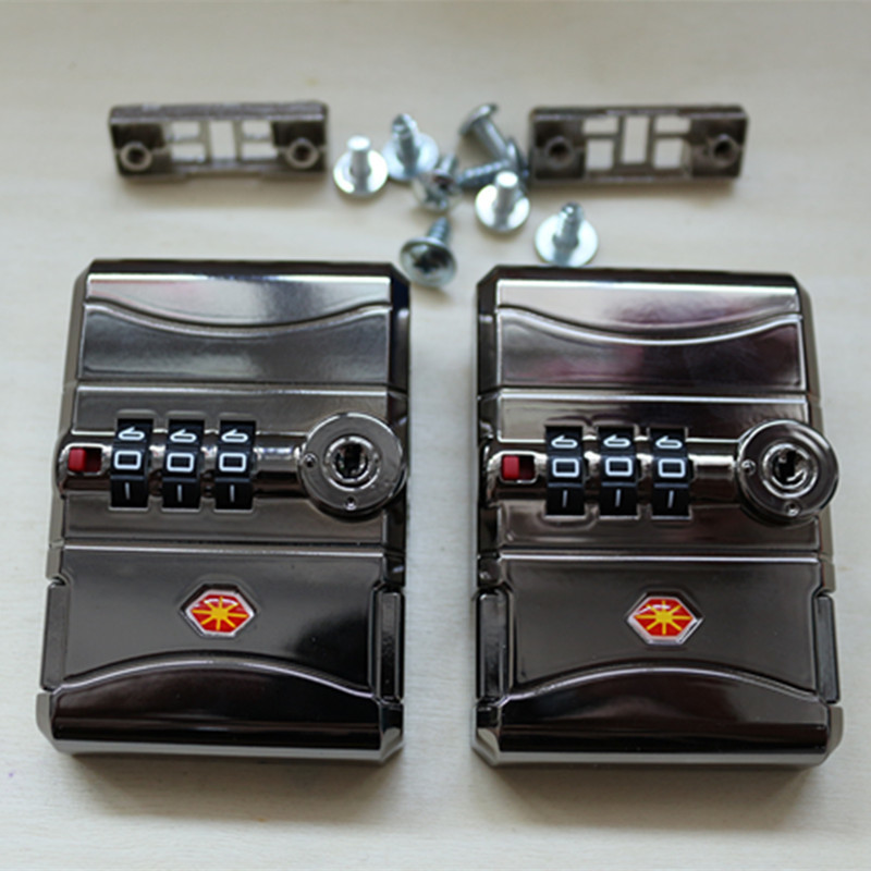 拉杆箱配件行李箱密码锁旅行箱海关锁吴京通用锁扣万向行李箱锁扣