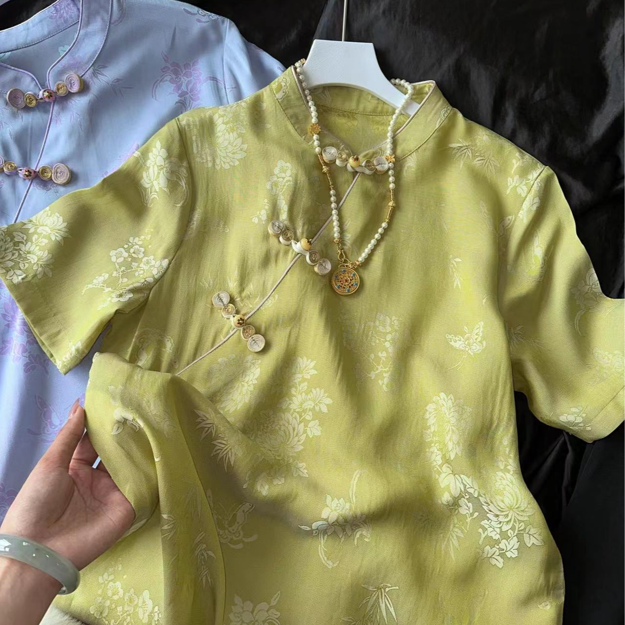 2103-常熟新中式气质女装连衣裙新中式夏季复古连衣裙