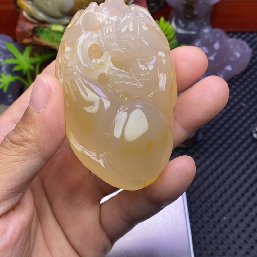 【闪购商品】玛瑙/玉髓手把未镶嵌（****得