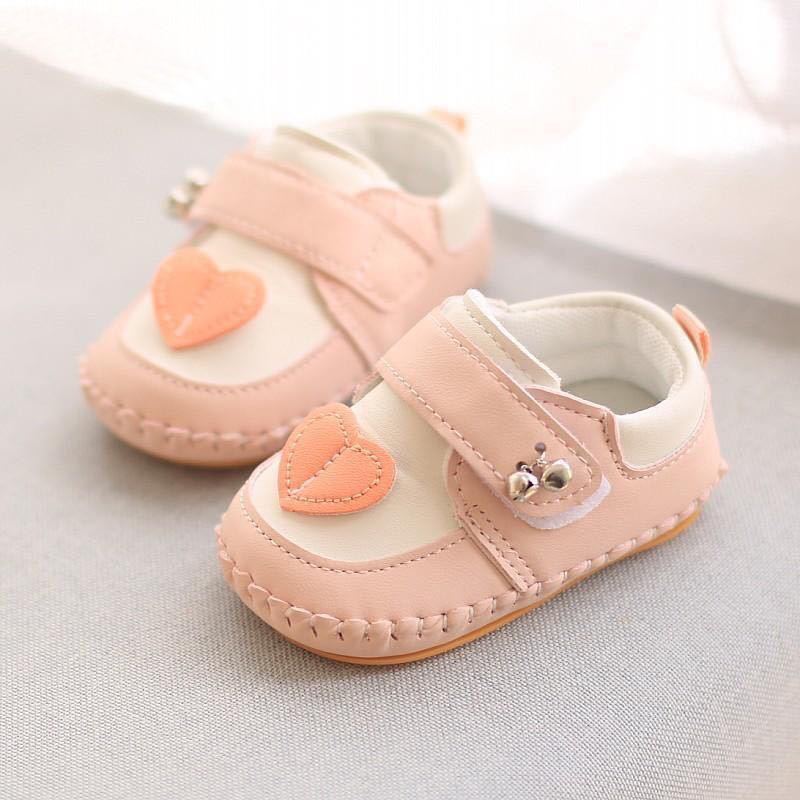 春秋新款女宝软底学步鞋0至1岁防滑婴儿鞋子宝宝鞋软底超软不掉跟