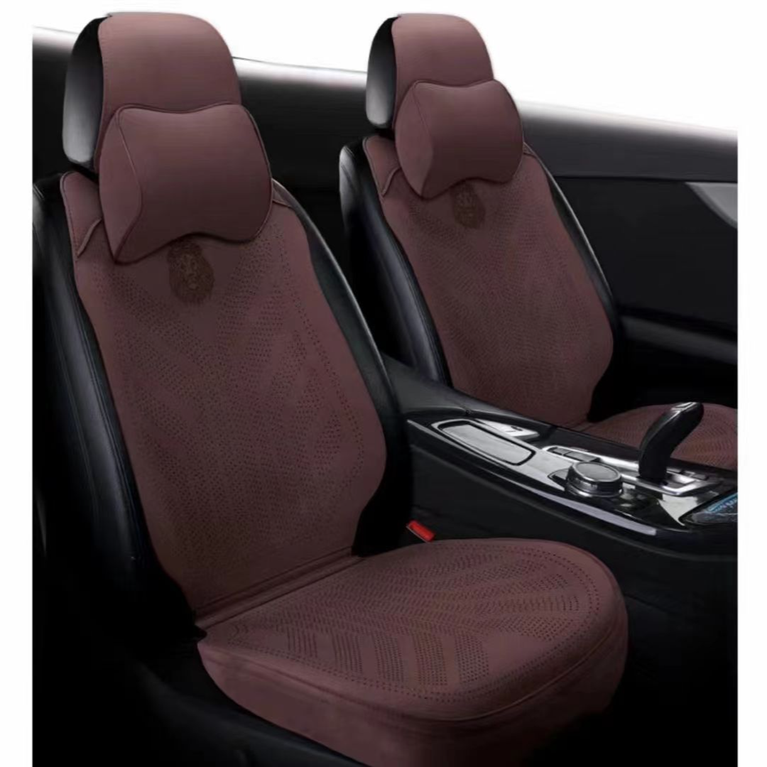 新款翻毛皮汽车坐垫四季通用小蛮腰透气夏季座垫半包小车垫座椅套