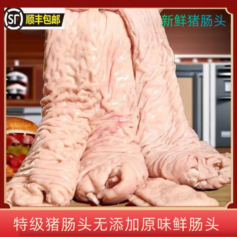 新鲜大肠鲜活肥肠猪肠头猪肠子猪生肠生猪大肠大肠头生大肠食材