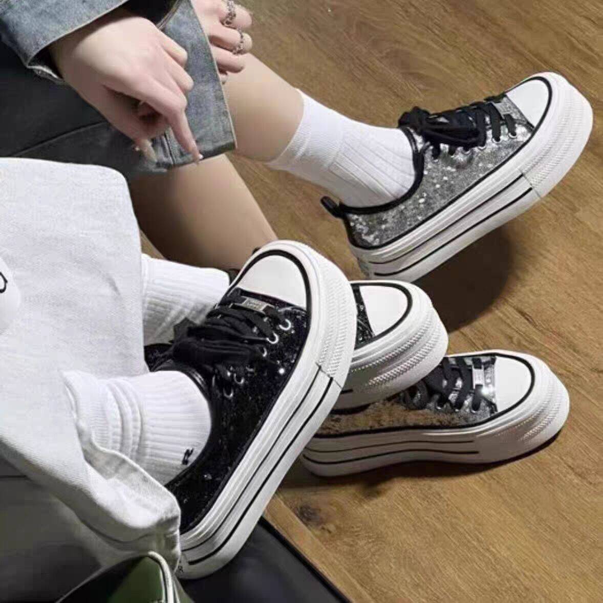 2090新款小白鞋网面休闲鞋潮款老爹鞋百搭运动鞋网红麦昆鞋女