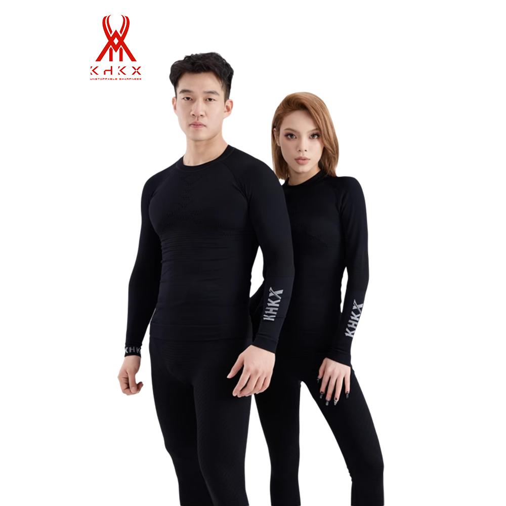 KHKX昆火5.1经典滑雪速干衣干爽压缩保暖功能内衣男内搭打底套装