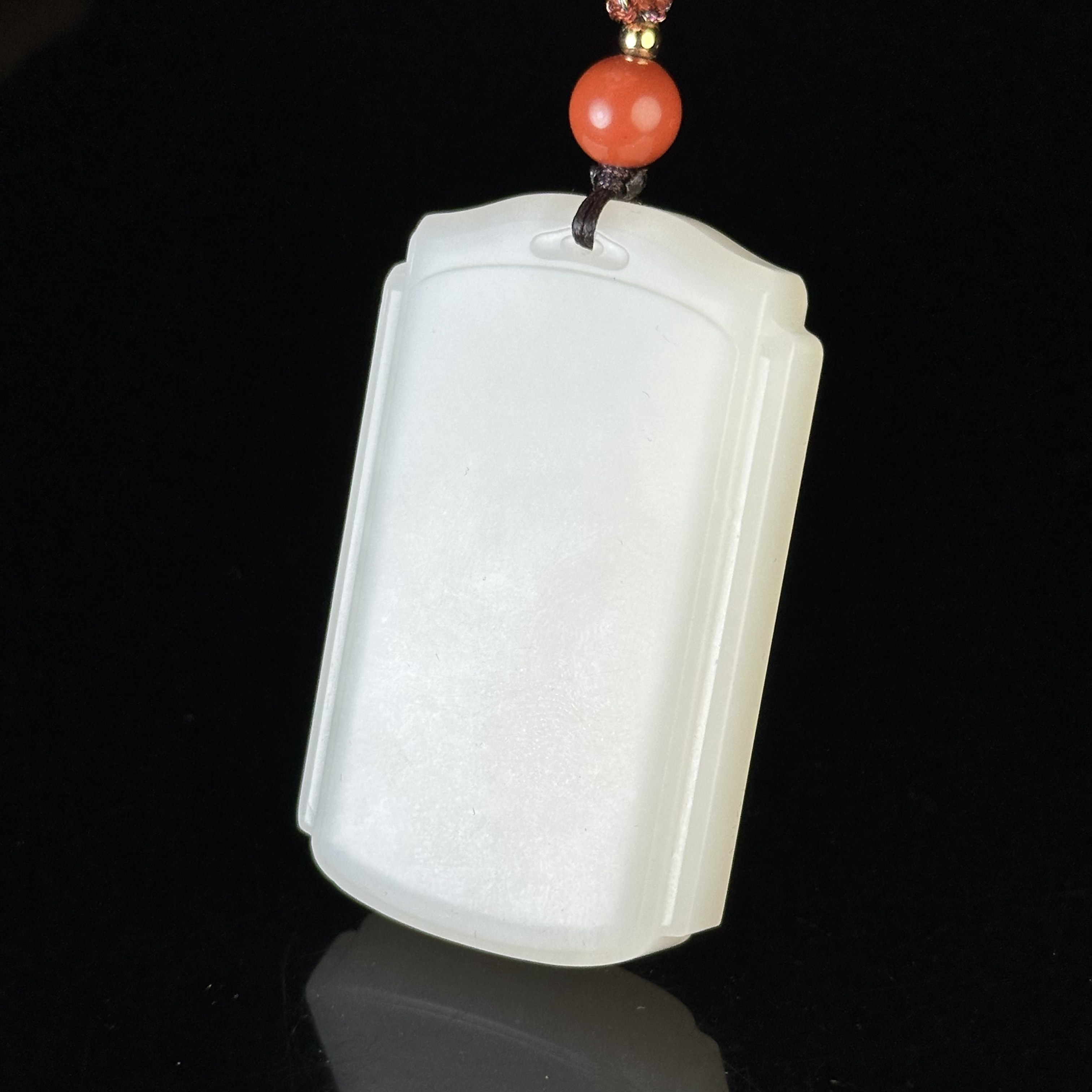 20世纪和田玉无事牌 ZR181125007*【上海兰馨】