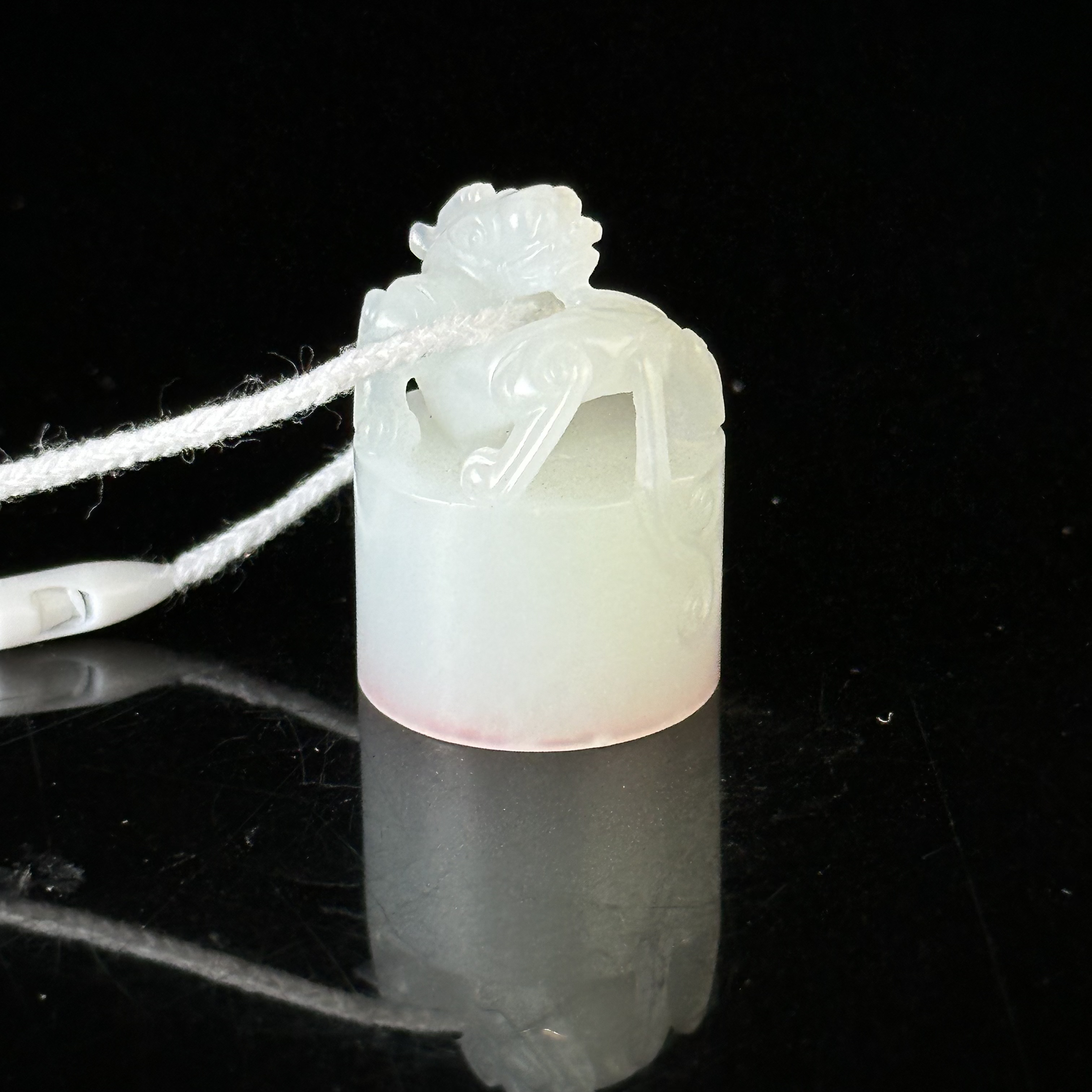 清和田玉瑞兽纹印章 ZR240923111*【上海兰馨】