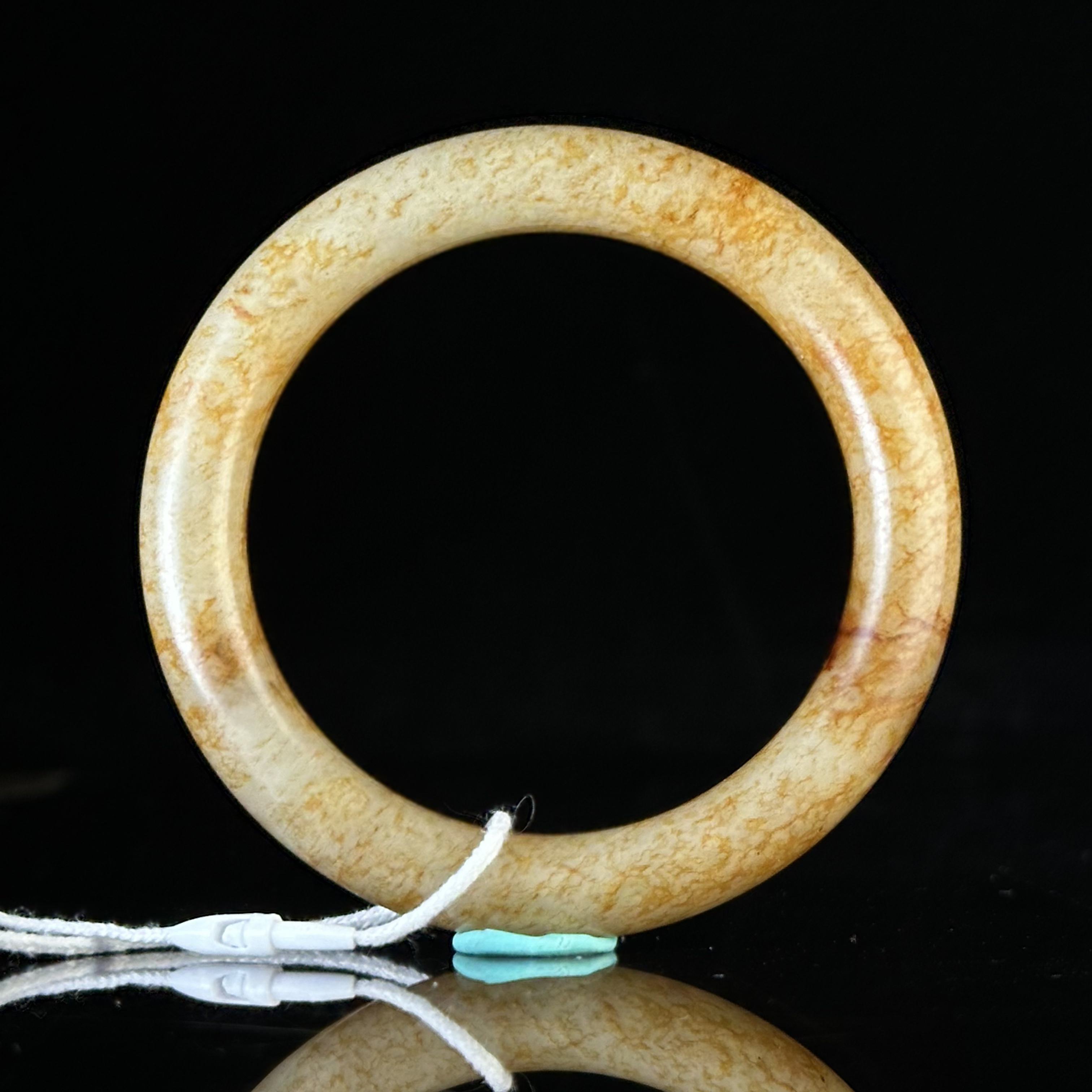 明和田玉圆条镯 ZR91203006*【上海兰馨】