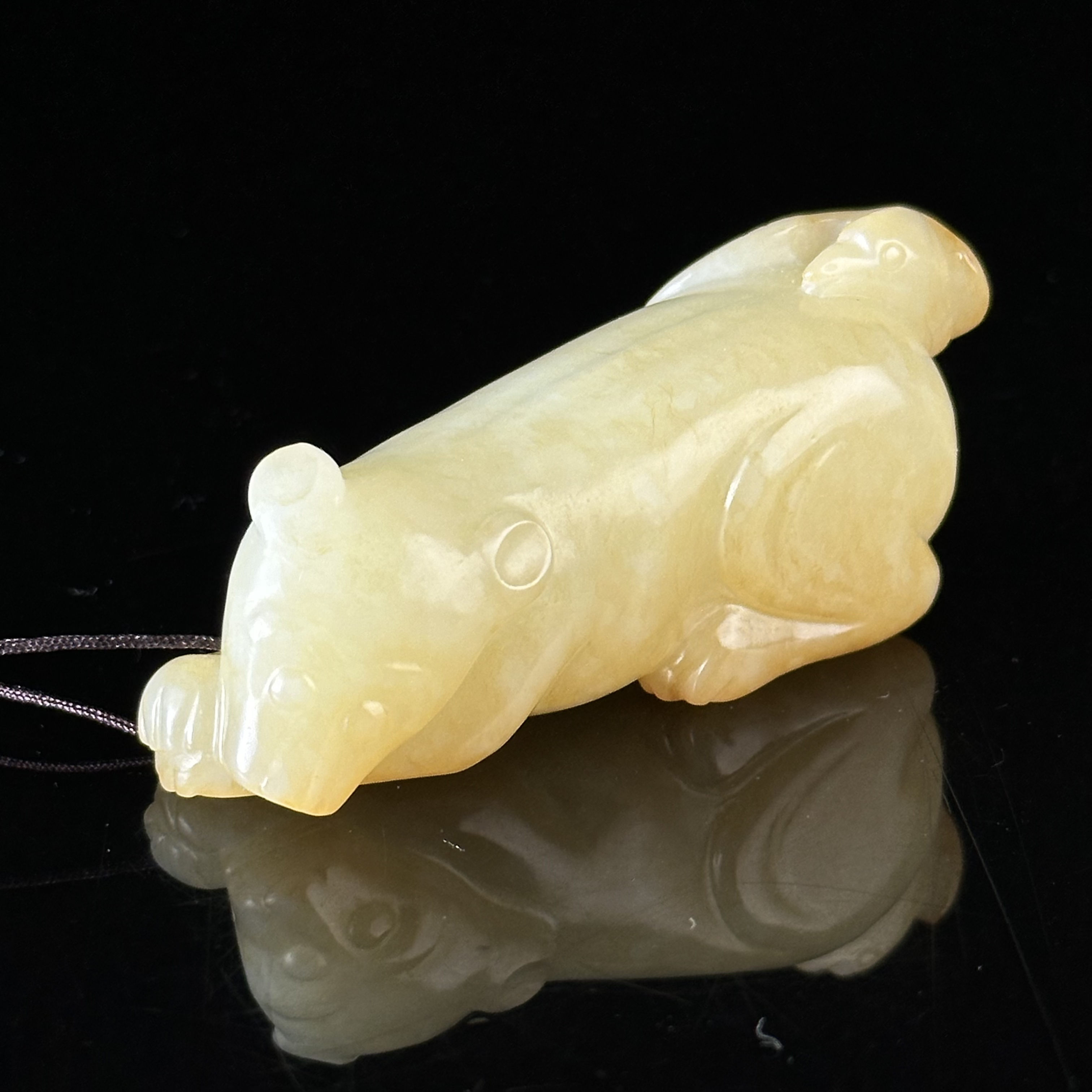 明和田玉英雄独立把件 ZR14092342*【上海兰馨】