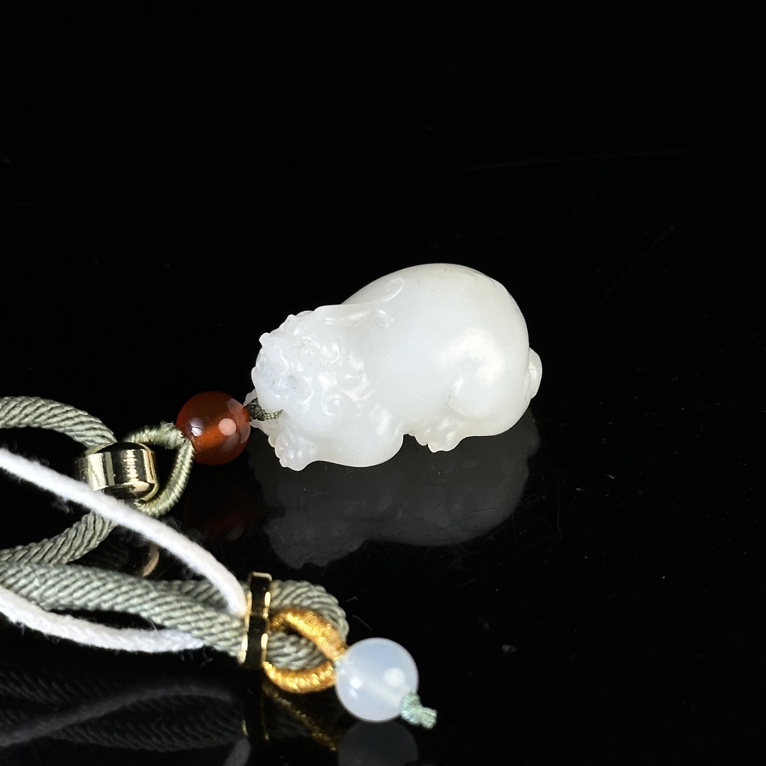 20世纪和田玉瑞兽佩 ZR351203054*【上海兰馨】