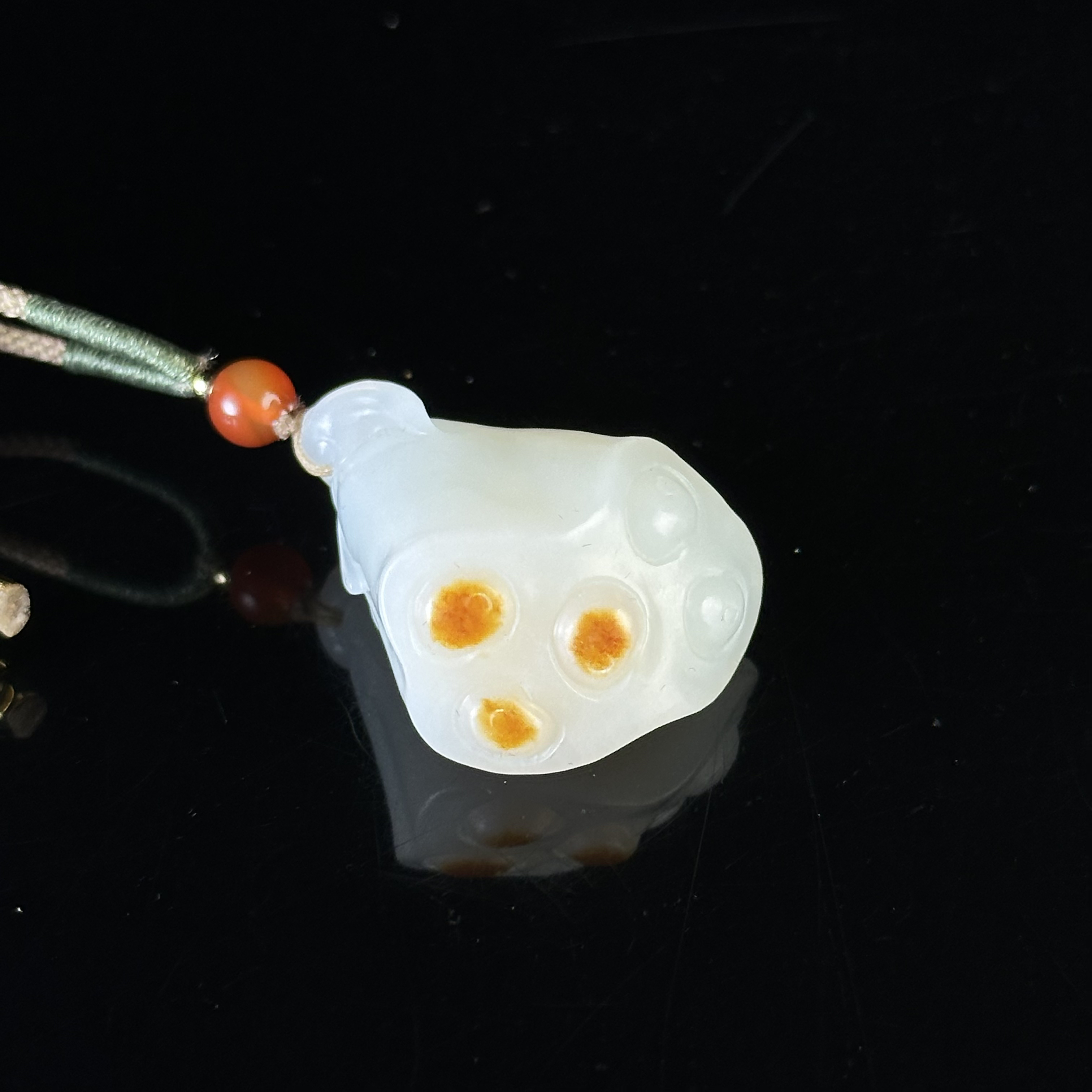 20世纪和田玉莲子佩 ZR131203009*【上海兰馨】