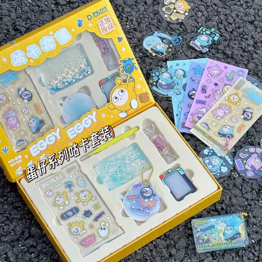 TOP TOY《蛋仔派对》-流沙贴纸咕卡套装生日儿童玩具圣诞礼物