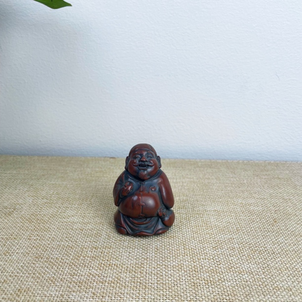 坭兴陶茶宠摆件创意地主财神日进斗金手把件十二生肖精美把玩