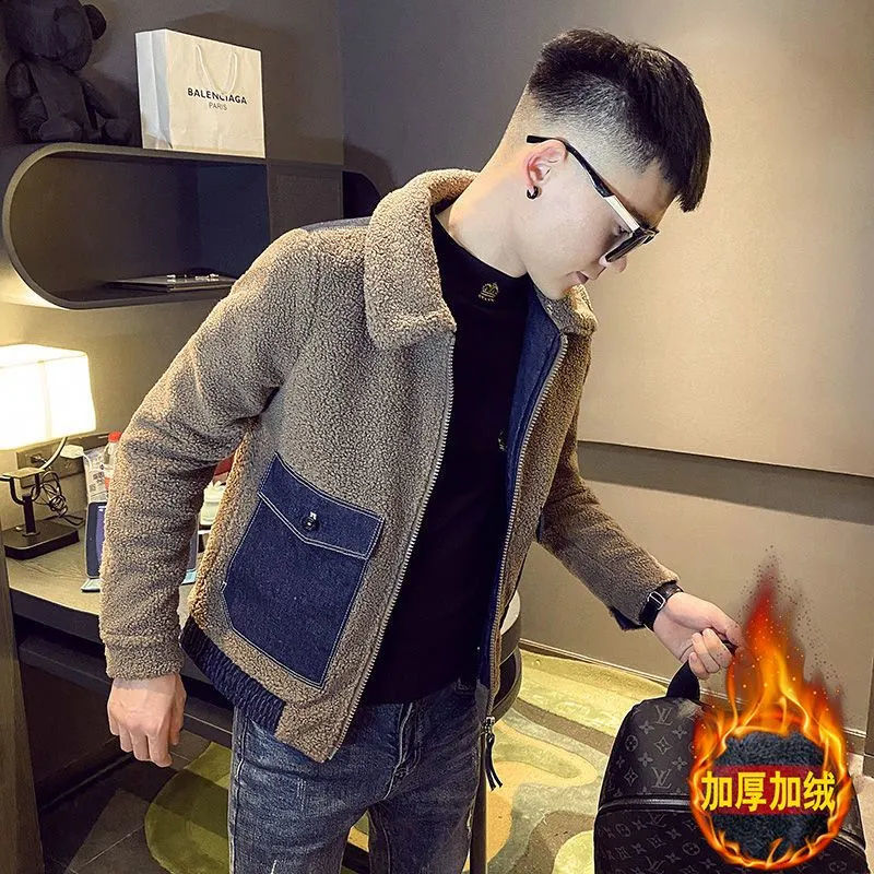 男外套男冬季加绒加厚保暖夹克火爆新款时尚潮